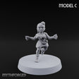 Hula Dancing Halfling Dancer C Miniature for Dungeons and Dragons, Pathfinder or other TTRPGs