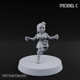 Hula Dancing Halfling Dancer C Miniature for Dungeons and Dragons, Pathfinder or other TTRPGs