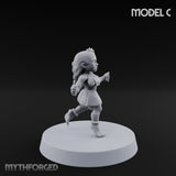 Hula Dancing Halfling Dancer C Miniature for Dungeons and Dragons, Pathfinder or other TTRPGs