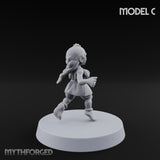 Hula Dancing Halfling Dancer C Miniature for Dungeons and Dragons, Pathfinder or other TTRPGs