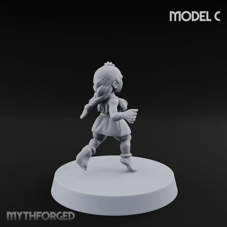 Hula Dancing Halfling Dancer C Miniature for Dungeons and Dragons, Pathfinder or other TTRPGs