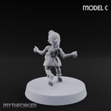 Hula Dancing Halfling Dancer C Miniature for Dungeons and Dragons, Pathfinder or other TTRPGs