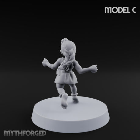 Hula Dancing Halfling Dancer C Miniature for Dungeons and Dragons, Pathfinder or other TTRPGs