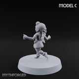 Hula Dancing Halfling Dancer C Miniature for Dungeons and Dragons, Pathfinder or other TTRPGs