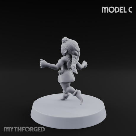 Hula Dancing Halfling Dancer C Miniature for Dungeons and Dragons, Pathfinder or other TTRPGs