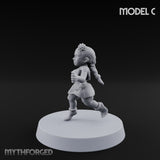 Hula Dancing Halfling Dancer C Miniature for Dungeons and Dragons, Pathfinder or other TTRPGs