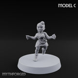 Hula Dancing Halfling Dancer C Miniature for Dungeons and Dragons, Pathfinder or other TTRPGs