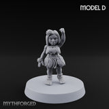 Hula Dancing Halfling Dancer D Miniature for Dungeons and Dragons, Pathfinder or other TTRPGs