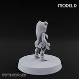 Hula Dancing Halfling Dancer D Miniature for Dungeons and Dragons, Pathfinder or other TTRPGs
