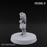Hula Dancing Halfling Dancer D Miniature for Dungeons and Dragons, Pathfinder or other TTRPGs