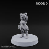 Hula Dancing Halfling Dancer D Miniature for Dungeons and Dragons, Pathfinder or other TTRPGs