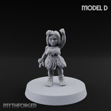 Hula Dancing Halfling Dancer D Miniature for Dungeons and Dragons, Pathfinder or other TTRPGs