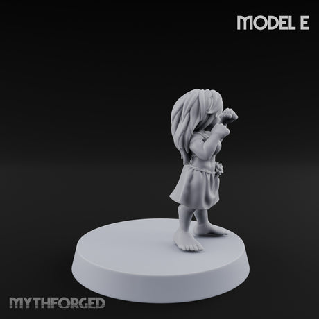 Hula Dancing Halfling Dancer E Miniature for Dungeons and Dragons, Pathfinder or other TTRPGs