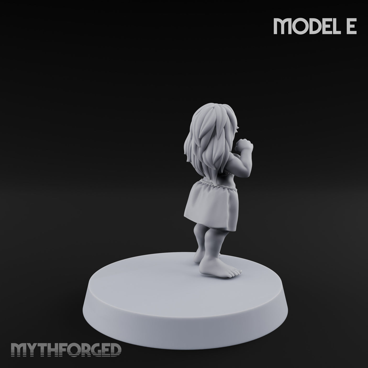 Hula Dancing Halfling Dancer E Miniature for Dungeons and Dragons, Pathfinder or other TTRPGs