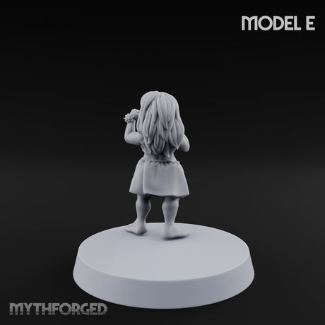 Hula Dancing Halfling Dancer E Miniature for Dungeons and Dragons, Pathfinder or other TTRPGs