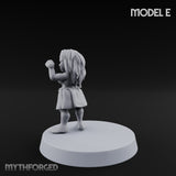 Hula Dancing Halfling Dancer E Miniature for Dungeons and Dragons, Pathfinder or other TTRPGs