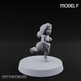 Hula Dancing Halfling Dancer F Miniature for Dungeons and Dragons, Pathfinder or other TTRPGs