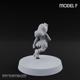 Hula Dancing Halfling Dancer F Miniature for Dungeons and Dragons, Pathfinder or other TTRPGs