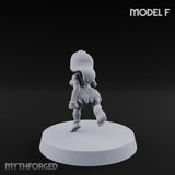 Hula Dancing Halfling Dancer F Miniature for Dungeons and Dragons, Pathfinder or other TTRPGs