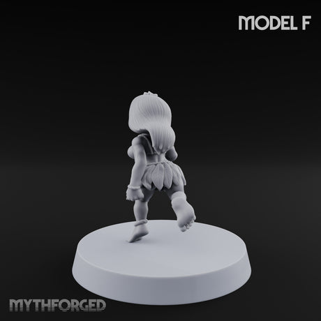Hula Dancing Halfling Dancer F Miniature for Dungeons and Dragons, Pathfinder or other TTRPGs