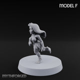 Hula Dancing Halfling Dancer F Miniature for Dungeons and Dragons, Pathfinder or other TTRPGs