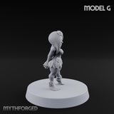 Hula Dancing Halfling Dancer G Miniature for Dungeons and Dragons, Pathfinder or other TTRPGs