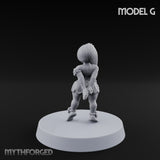 Hula Dancing Halfling Dancer G Miniature for Dungeons and Dragons, Pathfinder or other TTRPGs