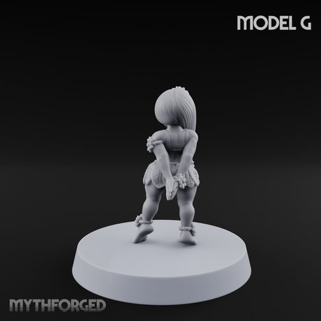 Hula Dancing Halfling Dancer G Miniature for Dungeons and Dragons, Pathfinder or other TTRPGs
