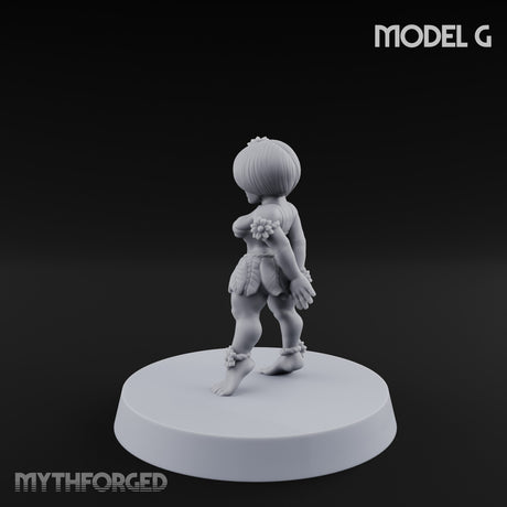 Hula Dancing Halfling Dancer G Miniature for Dungeons and Dragons, Pathfinder or other TTRPGs
