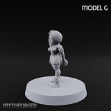 Hula Dancing Halfling Dancer G Miniature for Dungeons and Dragons, Pathfinder or other TTRPGs