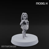 Hula Dancing Halfling Dancer H Miniature for Dungeons and Dragons, Pathfinder or other TTRPGs