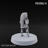 Hula Dancing Halfling Dancer H Miniature for Dungeons and Dragons, Pathfinder or other TTRPGs