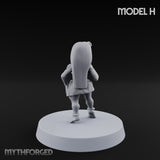 Hula Dancing Halfling Dancer H Miniature for Dungeons and Dragons, Pathfinder or other TTRPGs