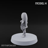 Hula Dancing Halfling Dancer H Miniature for Dungeons and Dragons, Pathfinder or other TTRPGs