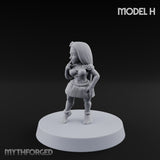 Hula Dancing Halfling Dancer H Miniature for Dungeons and Dragons, Pathfinder or other TTRPGs