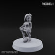 Hula Dancing Halfling Dancer I Miniature for Dungeons and Dragons, Pathfinder or other TTRPGs