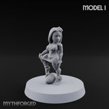 Hula Dancing Halfling Dancer I Miniature for Dungeons and Dragons, Pathfinder or other TTRPGs