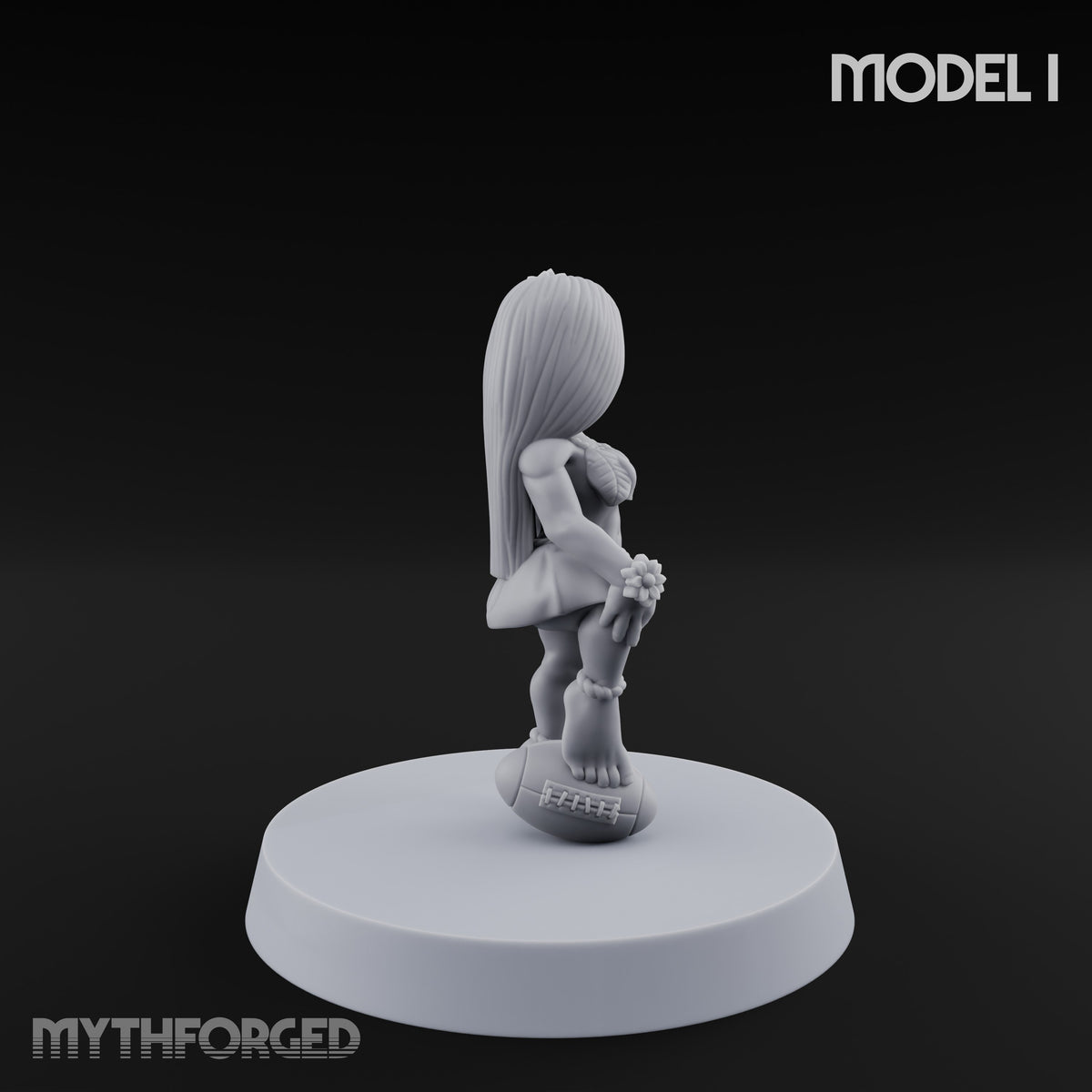 Hula Dancing Halfling Dancer I Miniature for Dungeons and Dragons, Pathfinder or other TTRPGs