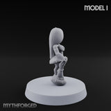Hula Dancing Halfling Dancer I Miniature for Dungeons and Dragons, Pathfinder or other TTRPGs