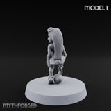 Hula Dancing Halfling Dancer I Miniature for Dungeons and Dragons, Pathfinder or other TTRPGs