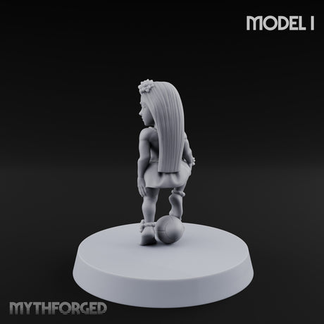 Hula Dancing Halfling Dancer I Miniature for Dungeons and Dragons, Pathfinder or other TTRPGs