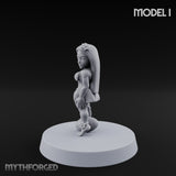 Hula Dancing Halfling Dancer I Miniature for Dungeons and Dragons, Pathfinder or other TTRPGs