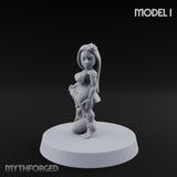 Hula Dancing Halfling Dancer I Miniature for Dungeons and Dragons, Pathfinder or other TTRPGs