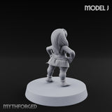 Hula Dancing Halfling Dancer J Miniature for Dungeons and Dragons, Pathfinder or other TTRPGs