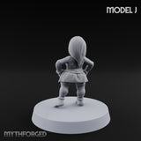 Hula Dancing Halfling Dancer J Miniature for Dungeons and Dragons, Pathfinder or other TTRPGs