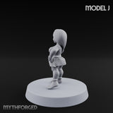 Hula Dancing Halfling Dancer J Miniature for Dungeons and Dragons, Pathfinder or other TTRPGs