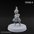 Hula Dancing Halfling Dancer K Miniature for Dungeons and Dragons, Pathfinder or other TTRPGs