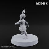 Hula Dancing Halfling Dancer K Miniature for Dungeons and Dragons, Pathfinder or other TTRPGs