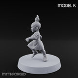 Hula Dancing Halfling Dancer K Miniature for Dungeons and Dragons, Pathfinder or other TTRPGs