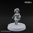Hula Dancing Halfling Dancer L Miniature for Dungeons and Dragons, Pathfinder or other TTRPGs